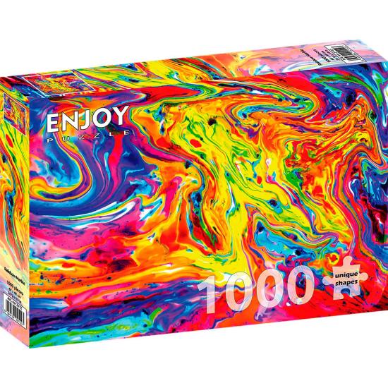 Puzzle Enjoy Marbre Arc-en-ciel de 1000 Pieces Puzzle Enjoy Marbre Arc-en-ciel de 1000 Pieces