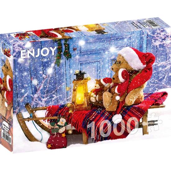 Puzzle Enjoy du Père Noël Ours en peluche 1000 pièces