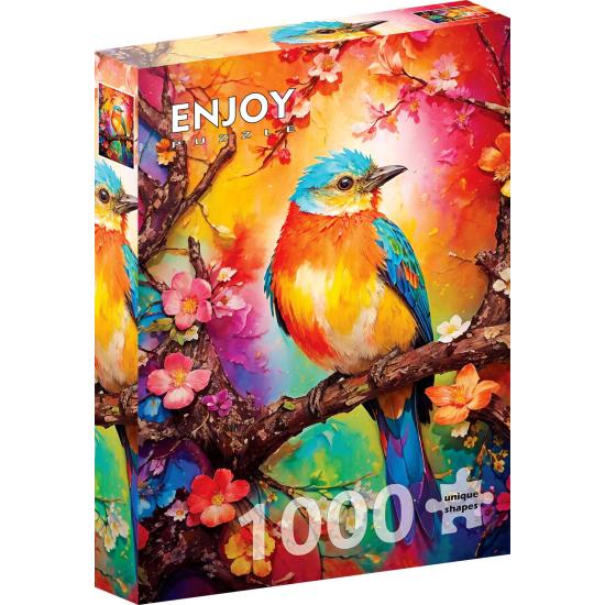 Puzzle Enjoy Petit Oiseau Coloré 1000 pièces Puzzle Enjoy Petit Oiseau Coloré 1000 pièces