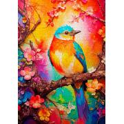 Puzzle Enjoy Petit Oiseau Coloré 1000 pièces