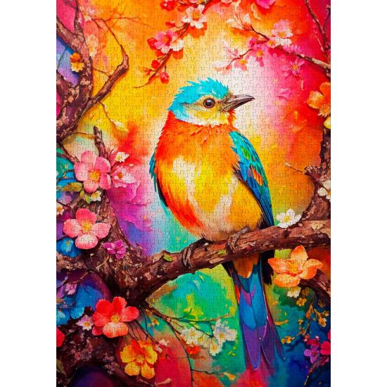 Puzzle Enjoy Petit Oiseau Coloré 1000 pièces Puzzle Enjoy Petit Oiseau Coloré 1000 pièces