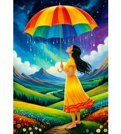 Puzzle Enjoy Parapluie Arc-En-Ciel 1000 pièces