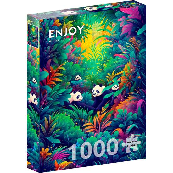 Puzzle Enjoy Paradis des Pandas de 1000 pièces