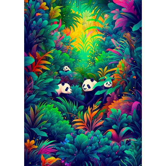 Puzzle Enjoy Paradis des Pandas de 1000 pièces