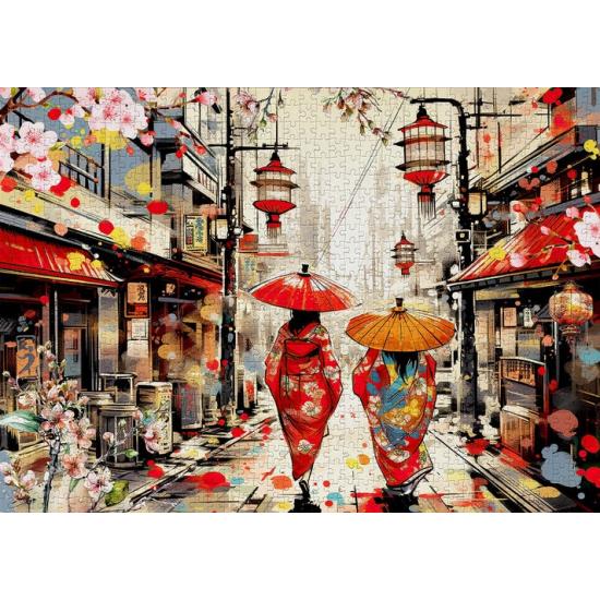 Puzzle Enjoy Promenade À Tokyo 1000 pièces