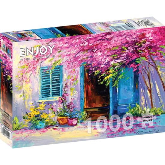 Puzzle Enjoy Flowery Courtyard 1000 pièces