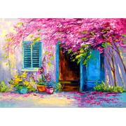 Puzzle Enjoy Flowery Courtyard 1000 pièces