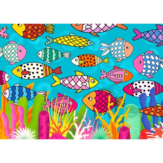Puzzle Enjoy Poissons à Motifs de 1000 pièces