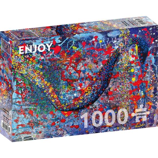 Puzzle Enjoy d'un oiseau à plumes 1000 pièces
