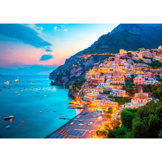 Puzzle Enjoy Positano au Crépuscule, Italie de 1000 Pieces