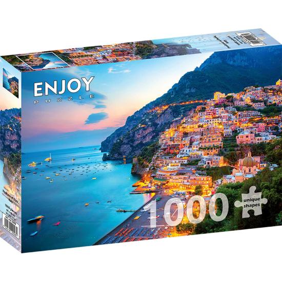 Puzzle Enjoy Positano au Crépuscule, Italie de 1000 Pieces