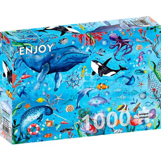 Puzzle Enjoy La Mer d'un Bleu Profond de 1000 pièces