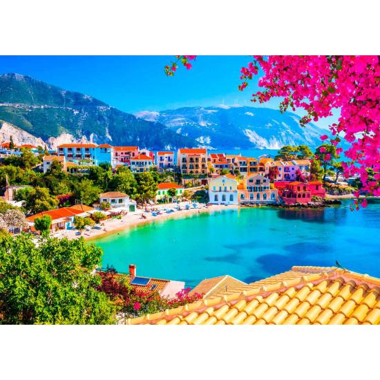Puzzle Enjoy Village d'Assos à Céphalonie, Grèce de 1000 Pieces