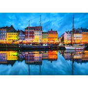 Puzzle Enjoy Vieux Port de Copenhague de 1000 pièces