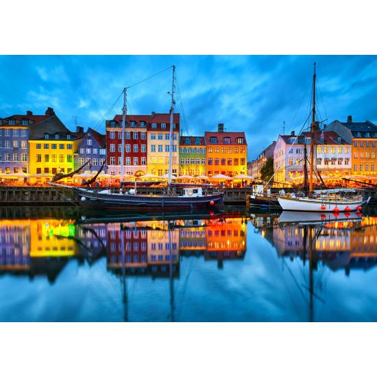 Puzzle Enjoy Vieux Port de Copenhague de 1000 pièces Puzzle Enjoy Vieux Port de Copenhague de 1000 pièces