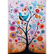 Puzzle Enjoy Que L'Oiseau Bleu Du Bonheur Vienne Se Poser Dans V