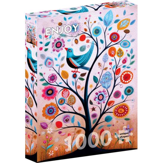Puzzle Enjoy Que L'Oiseau Bleu Du Bonheur Vienne Se Poser Dans V