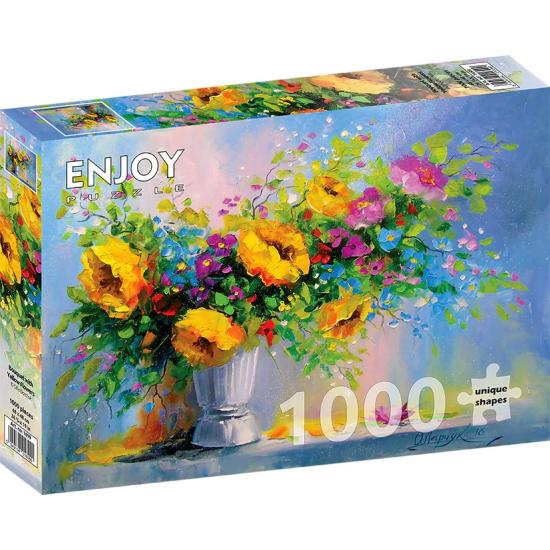 Puzzle Enjoy Bouquet de fleurs jaunes 1000 pièces