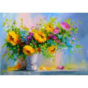 Puzzle Enjoy Bouquet de fleurs jaunes 1000 pièces