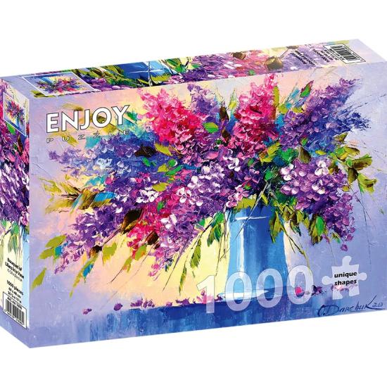 Puzzle Enjoy Bouquet de lilas dans un vase 1000 pièces
