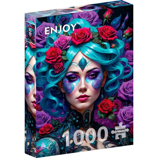 Puzzle Enjoy Portrait De Fleurs Gothiques de 1000 pièces