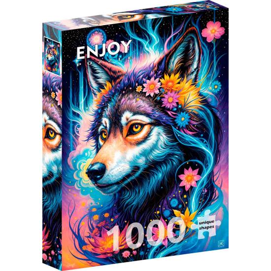 Puzzle Enjoy Portrait De Loup Magique 1000 pièces Puzzle Enjoy Portrait De Loup Magique 1000 pièces
