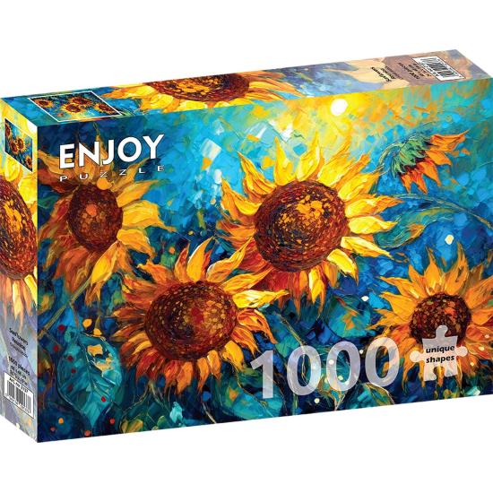 Puzzle Enjoy Réunion Des Tournesols 1000 pièces