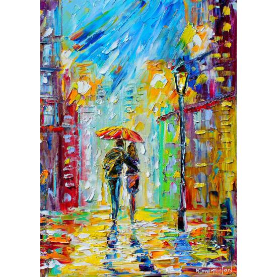 Enjoy de Rainy Romance in the City Puzzle 1000 pièces