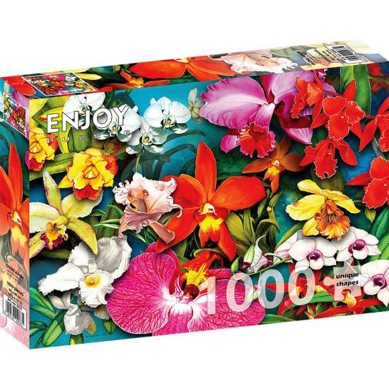 Puzzle Enjoy Jungle d'Orchidées de 1000 pièces