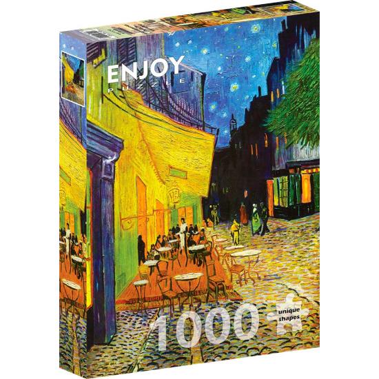 Enjoy de la terrasse du café la nuit Puzzle 1000 pièces