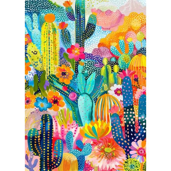 Puzzle Enjoy Terre Des Cactus 1000 pièces