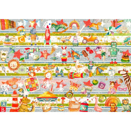 Puzzle Enjoy Pays des Jouets des Bebes de 1000 pièces