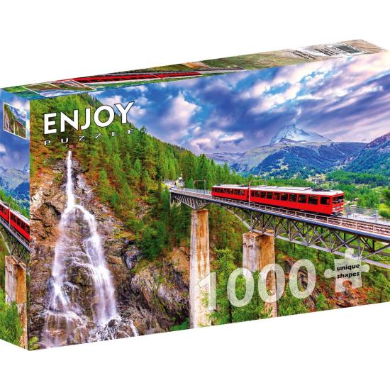 Puzzle Enjoy Train Du Gornergrat, Zermatt 1000 pièces