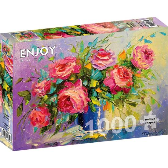 Puzzle Enjoy d'un bouquet de roses 1000 pièces