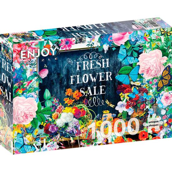 Puzzle Enjoy Vente De Fleurs de 1000 pièces