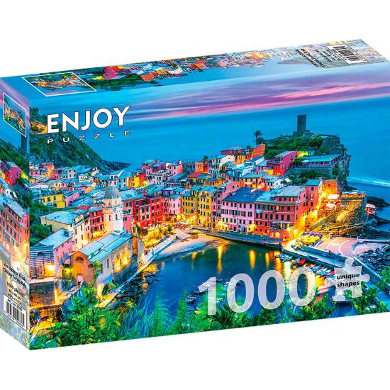 Puzzle Enjoy Port de Boston au Crépuscule États-Unis de 1000 Piè