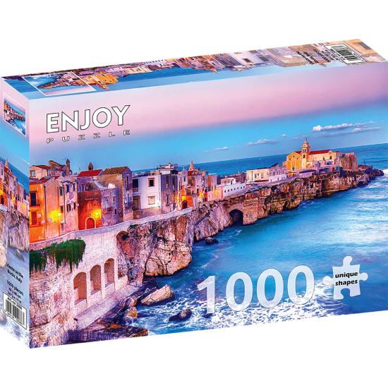 Puzzle Enjoy Vieste sur les Rochers, Italie 1000 Pièces