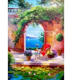 Puzzle Enjoy de la vue sur la mer à travers l'arche 1000