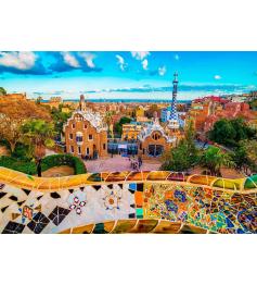 Puzzle Enjoy de la vue du Park Güell, Barcelone de 1000 Pz