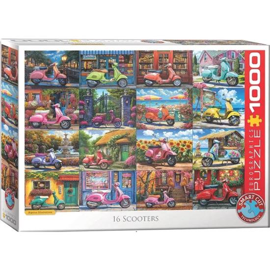 Puzzle Eurographics 16 Scooters 1000 pièces