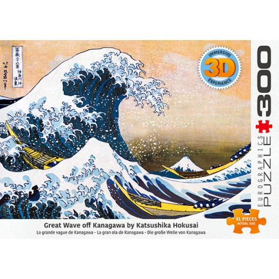 Puzzle Eurographics lenticulaire 3D Grande Vague de 300 XX