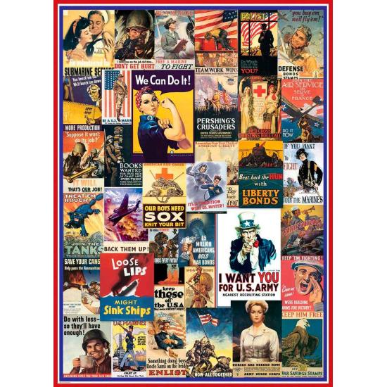 Eurographics Puzzle World War 1 et 2 Affiches de 100