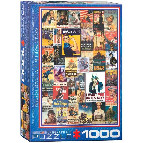 Eurographics Puzzle World War 1 et 2 Affiches de 100