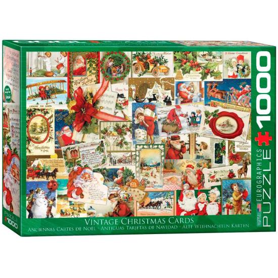 Eurographics Puzzle Cartes de Noël anciennes 1000 pièces