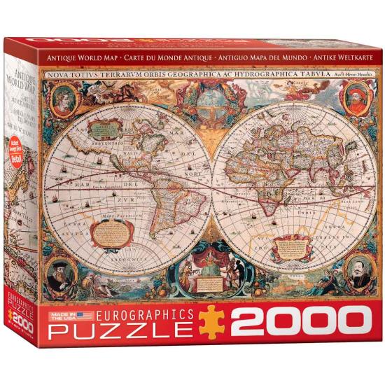 Eurographics Puzzle Carte du vieux monde 2000 pièces
