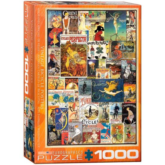 Puzzle de 1000 pieds d'affiches de bicyclette antique d'