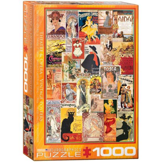 Eurographics Puzzle Vieux Théâtre et Opéra Affiches de 1000