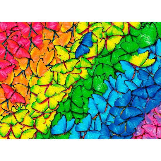Puzzle 1000 pièces Papillons arc-en-ciel Eurographics
