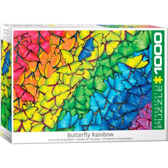 Puzzle 1000 pièces Papillons arc-en-ciel Eurographics