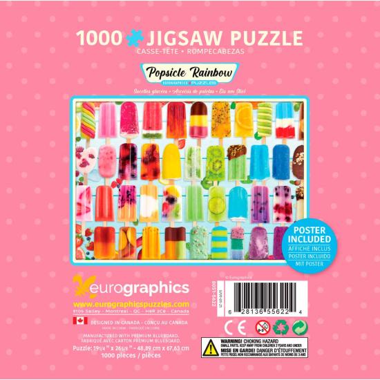 Eurographics Rainbow Popsicle Puzzle, boîte de 1000 pièces